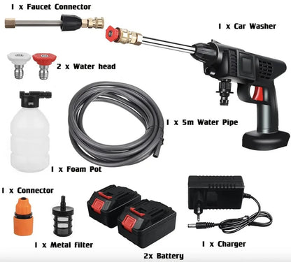 HIDROLAVADORA INALAMBRICA DE ALTA PRESION CON DOS BATERIAS + MALETIN GRATIS✨